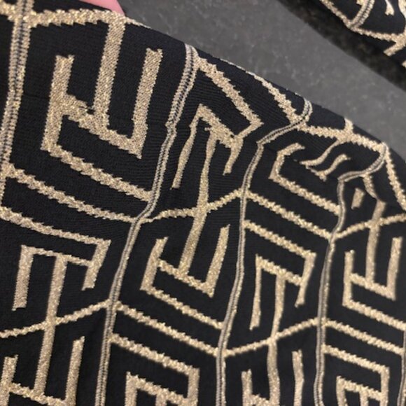 Balmain black and gold knit dress, US 8 FR 40 - Picture 4 of 8